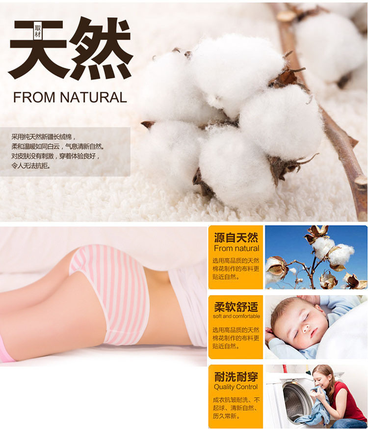 Slip jeunesse en coton - Ref 651962 Image 12