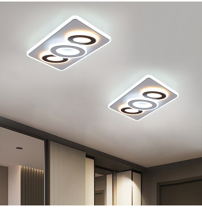 Настенные вниз свет 过道灯走廊灯创意玄关灯双头格栅灯斗胆灯暗装嵌入式筒灯明装射灯