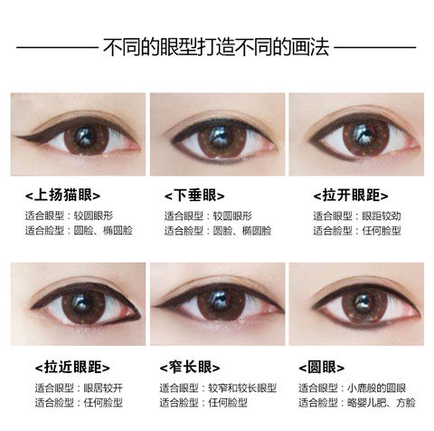 Midnight Cool Black Eyeliner Đen Lông mày Bút chì Rất đen Dễ dàng sơn Hàn Quốc Không thấm nước lâu Trang điểm mới bắt đầu - Bút kẻ mắt ke mat