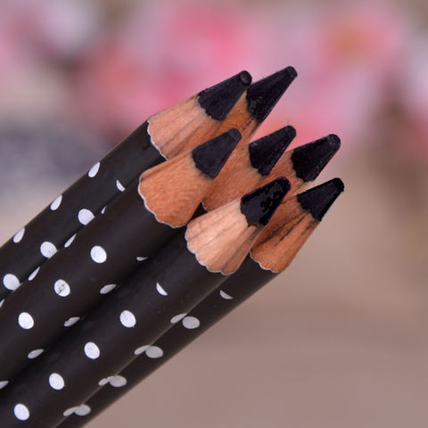 Midnight Cool Black Eyeliner Đen Lông mày Bút chì Rất đen Dễ dàng sơn Hàn Quốc Không thấm nước lâu Trang điểm mới bắt đầu - Bút kẻ mắt ke mat