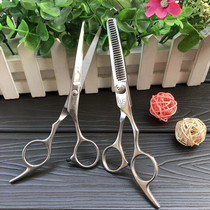 Pet grooming straight cutting teeth cutting strip cutting pet scissors high quality stainless steel hairdressing scissors pet scissors teddy vip