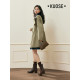 Broad color khaki short waisted women's windbreaker 2024 spring new style small Korean casual thin coat autumn