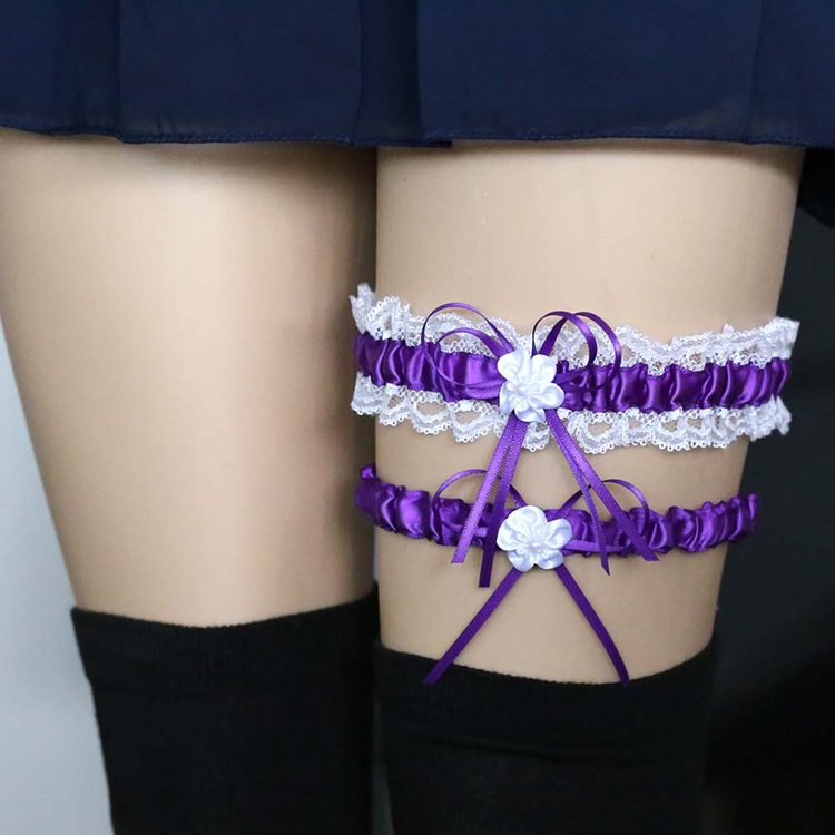 Loli vui vẻ sm ren bên cung vớ vòng đùi đùi nữ Nhật Bản hầu gái chân vòng vớ garter set dây nịt bít tất gợi cảm