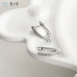 Цирконий, серьги, аксессуар, аксессуары, 14 карат, золотой цвет