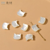 Натуральные ракушки, черно-белые ракушки, бусины с прямыми отверстиями в форме головы котенка, колье своими руками, серьги, аксессуары