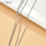 Серебряная раскраска, цепь, браслет из бисера, ожерелье, аксессуар с аксессуарами, 2 карат, не выцветает, «сделай сам»