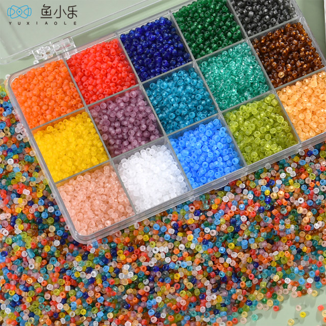 DIY handmade jewelry string rice beads bracelet necklace storage box transparent plastic box jewelry box finishing box storage box