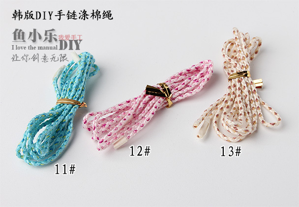 DIY Vòng đeo tay Hàn Quốc Chất liệu dây màu đỏ Handmade Dây đeo tay nhiều màu Phụ kiện vòng chân Polyester Cotton Cotton Dây có thể được dệt - Vòng chân lắc chân bạc