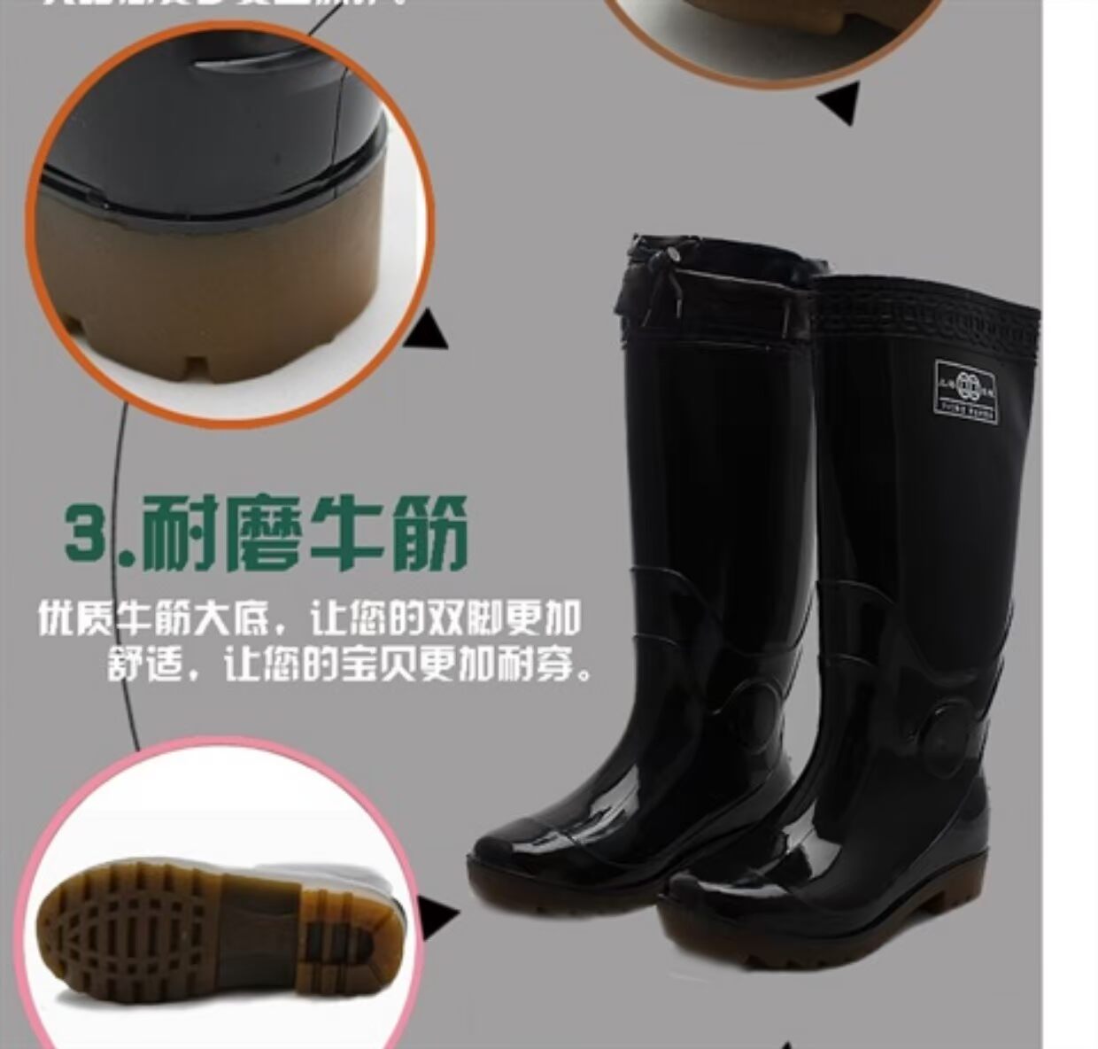 Đôi giày cao ủng đi mưa đi ủng đi mưa ủng cao su