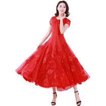 Competition modern dance dress new high-end Waltz national standard dance ballroom dance big swing dress