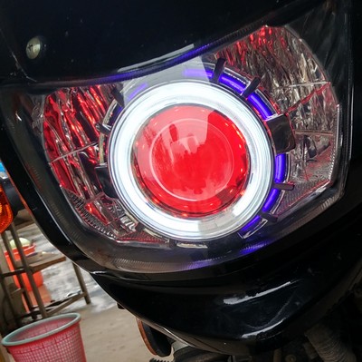 Force sail month-by-month living-room light LF125-9T modified Xenon lamp Devil Eye Angel Eye lens assembly