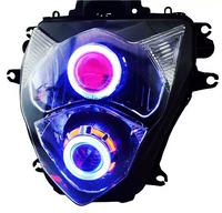 Đèn pha K5 big R 05-06 GSXR1000 K5 đèn pha R lớn Xenon đèn thiên thần lắp ráp ống kính mắt quỷ - Đèn HID xe máy 	đèn xe máy dream