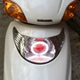 Wuyang Honda Joy 100 Lens SCR100 Đèn pha Angel Devil Eye Scooter Xenon Light hội - Đèn HID xe máy đèn pha xe máy wave alpha