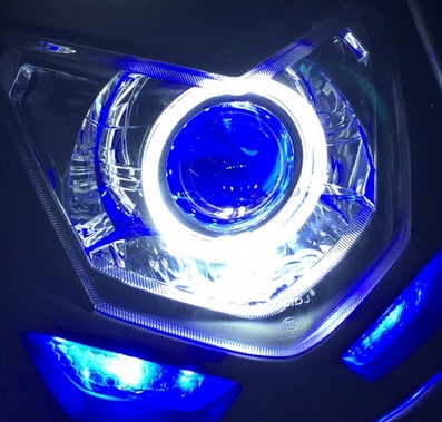 Dukadi Living room lamp 12 years Ducardi 848 Street bully headlights assembly Xenon Lamp Angel Eye Fish Eye Lens