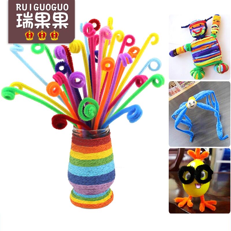 Gross Root Twisted Bar Color Hairbrush Bar Riogo Fruit Children Creative Kindergarten Handmade Diy materials to make toys