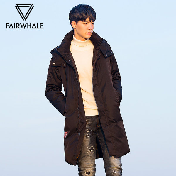 Mark Fairwhale 马克华菲 17年冬季新品 加厚保暖 男式中长款连帽羽绒服 优惠券折后￥558包邮（￥758-200）