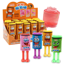 Creative Cartoon Mix Fruits Taste Crazy Magic Hair Candy Kids Little Kids Good Snacks Gel Soft Candy