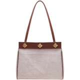 HIATUS Плетеная небольшая сумка на одно плечо для отдыха, дизайнерская портативная сумка подмышку, из хлопка и льна, в корейском стиле