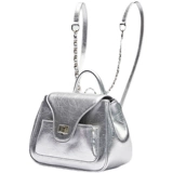 HIATUS Серебряная подвеска, рюкзак, небольшая сумка, цепь для школьников, сумка на одно плечо, в стиле Шанель, из натуральной кожи