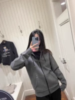 Ralph lauren, классическая повседневная пони, однотонная толстовка с капюшоном с молнией