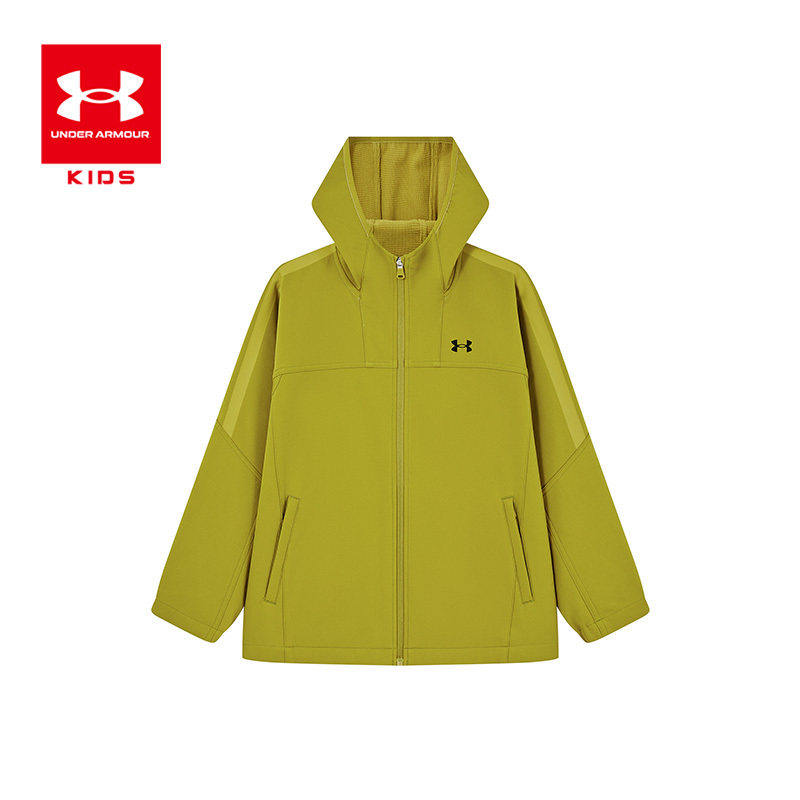Under Armour Children's Softshell Jacket 2026 Winter New Woven Comfortable Hooded Jacket for Older Children, Boys and Girls Top Under Armour Children's Softshell Jacket 2026 Winter New Woven Comfortable Hooded Jacket for Older Children, Boys and Girls Top