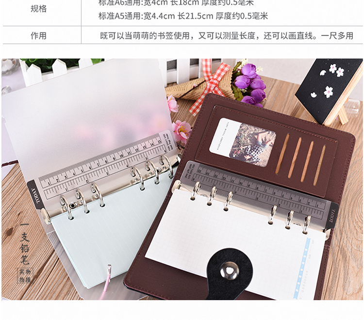 Thước Loại Bookmark Bằng Nhựa Tiện Dụng Văn Phòng Phẩm 10