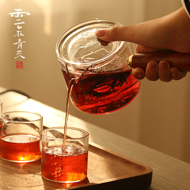 Glass teapot set high temperature kettle household utensils electric furnace TaoLu little boiling water pot light waves boiled tea