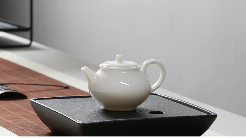 Cloud in the blue white porcelain pot was small household ceramic teapot tea ware jingdezhen xi shi jade porcelain teapot