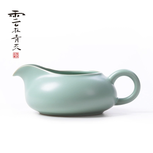 Flody Cup Ru Kiln Crown Bar Отсутствует большая чашка чайная чайная чай керамический дракон пружинный фарфоровый фарфоровый ручной