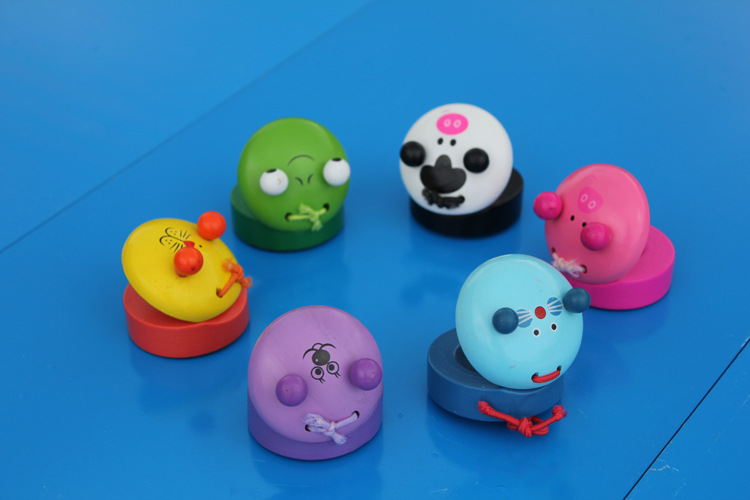 Orff musical instrument cartoon animal rattle castanets children's educational toys infant toys music baby
