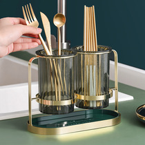 Light Extravagant Chopsticks Shelve Domestic Chopsticks Barrel Drain Chopsticks Barrel Wall-mounted Kitchen Containing Box Chopsticks Basket chopstick cage