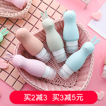 Silica gel bottle travel Portable leak-proof lotion bottle shampoo shower gel cosmetic sample empty bottle set