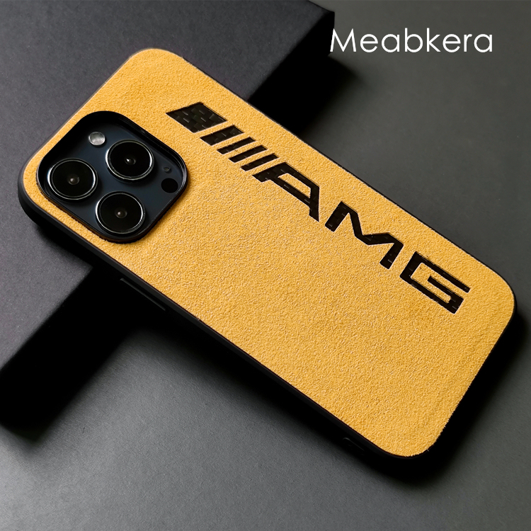 Alcantara AMG, MPower BMW Motorsport New Suede Microfiber High End Premium Business 16, 16 Plus, 16 Pro, 16 Pro Max iPhone