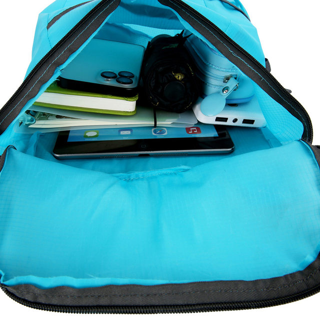 Backpack outdoor travel student storage folding schoolbag waterproof lightweight sports cycling bag men and women skin bag