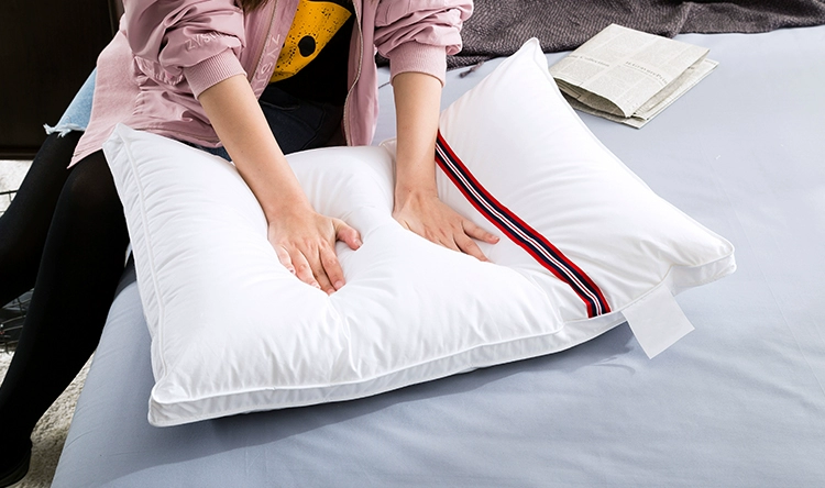 Gối lông nhung bông có thể giặt được Gối sinh viên thấp và cao gối đơn khách sạn sợi lõi bắn đặc biệt 2 gối chữ u