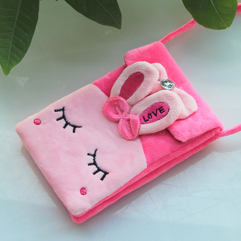 Cô gái flannel bền túi điện thoại di động nam và nữ học sinh túi đeo vai mẫu giáo túi cầm tay nữ