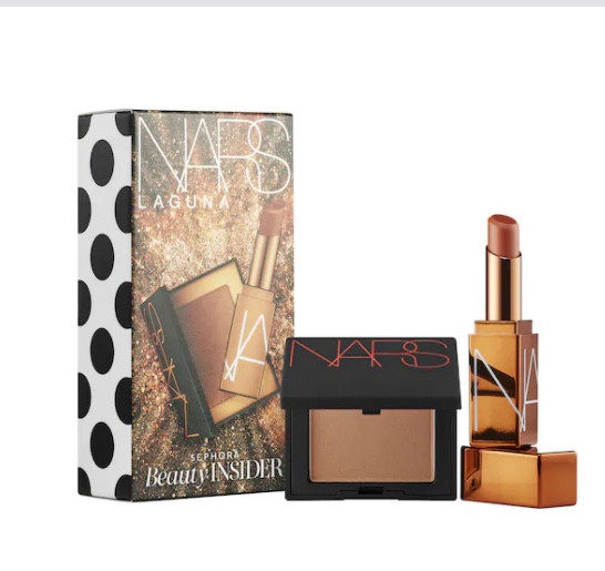 Spot NARS Nas Laguna set three-dimensional repair capacity powder pan 2 5g lipstick 1 1g