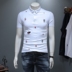 2019 thời trang đường phố mới ve áo thêu áo sơ mi cộc tay cotton cotton ngắn tay áo thun thanh niên nửa tay kinh doanh quần áo nam - Polo áo cotton nam Polo