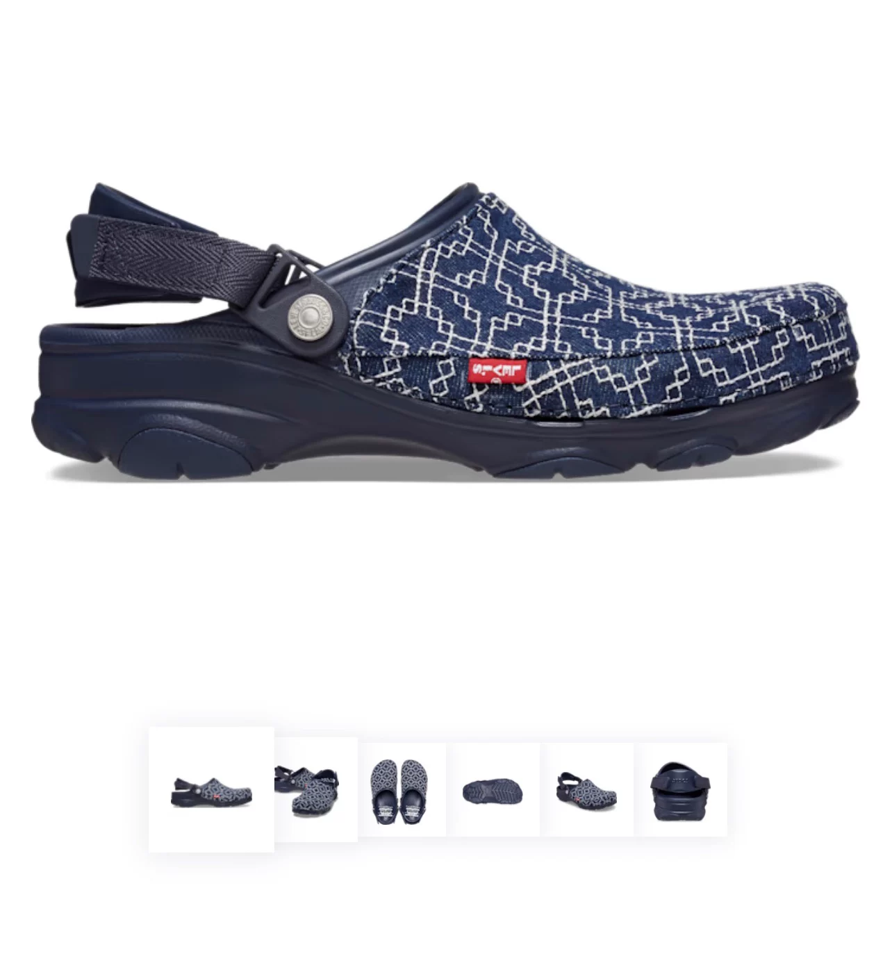 Супер редкий/распроданный Levi's X Crocs All Terrain Clog Livis ограниченная ко-брендовая коллекция