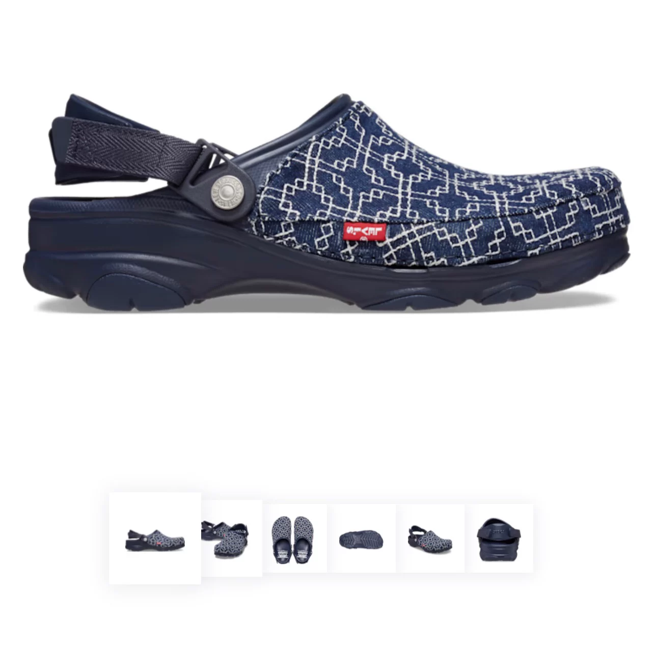 Супер редкий/распроданный Levi's X Crocs All Terrain Clog Livis ограниченная ко-брендовая коллекция