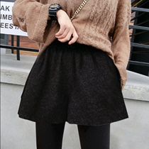 Autumn and winter 2021 new maternity fashion trend mom does not add velvet women wear thickened casual loose shorts
