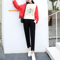Spring and Autumn Winter 2021 new winter pants tide mom 3-9 months Joker wear outside wearing trousers Korean Harlan pregnant women pants