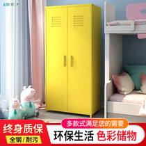 Household waterproof sunscreen iron wardrobe storage cabinet simple bedroom wardrobe multifunctional outdoor storage cabinet with lock cabinet
