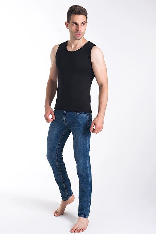 Áo vest nam oversized dày 300 pounds dày cộng với áo khoác nhung nhiệt đồ lót mùa đông XL cộng với vest béo đồ nam lịch lãm	