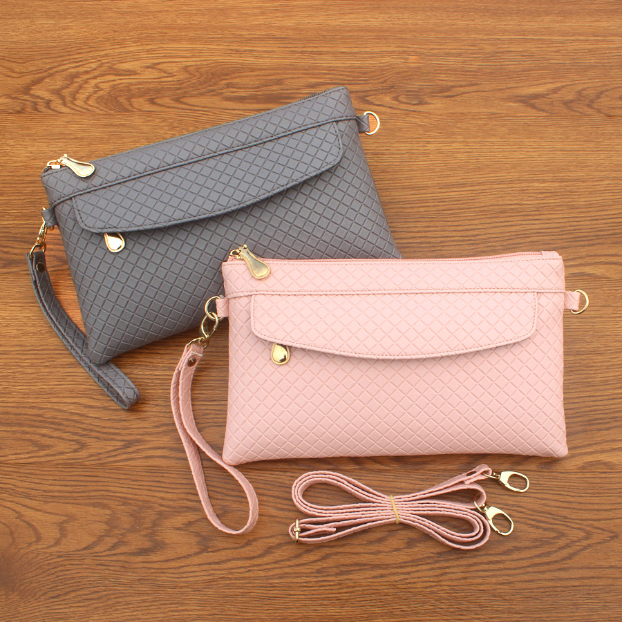 Bag Pack 2022 new plaid slanted satchel, Japan-ROK fashion hand grab bag women's summer zero wallet damp bag