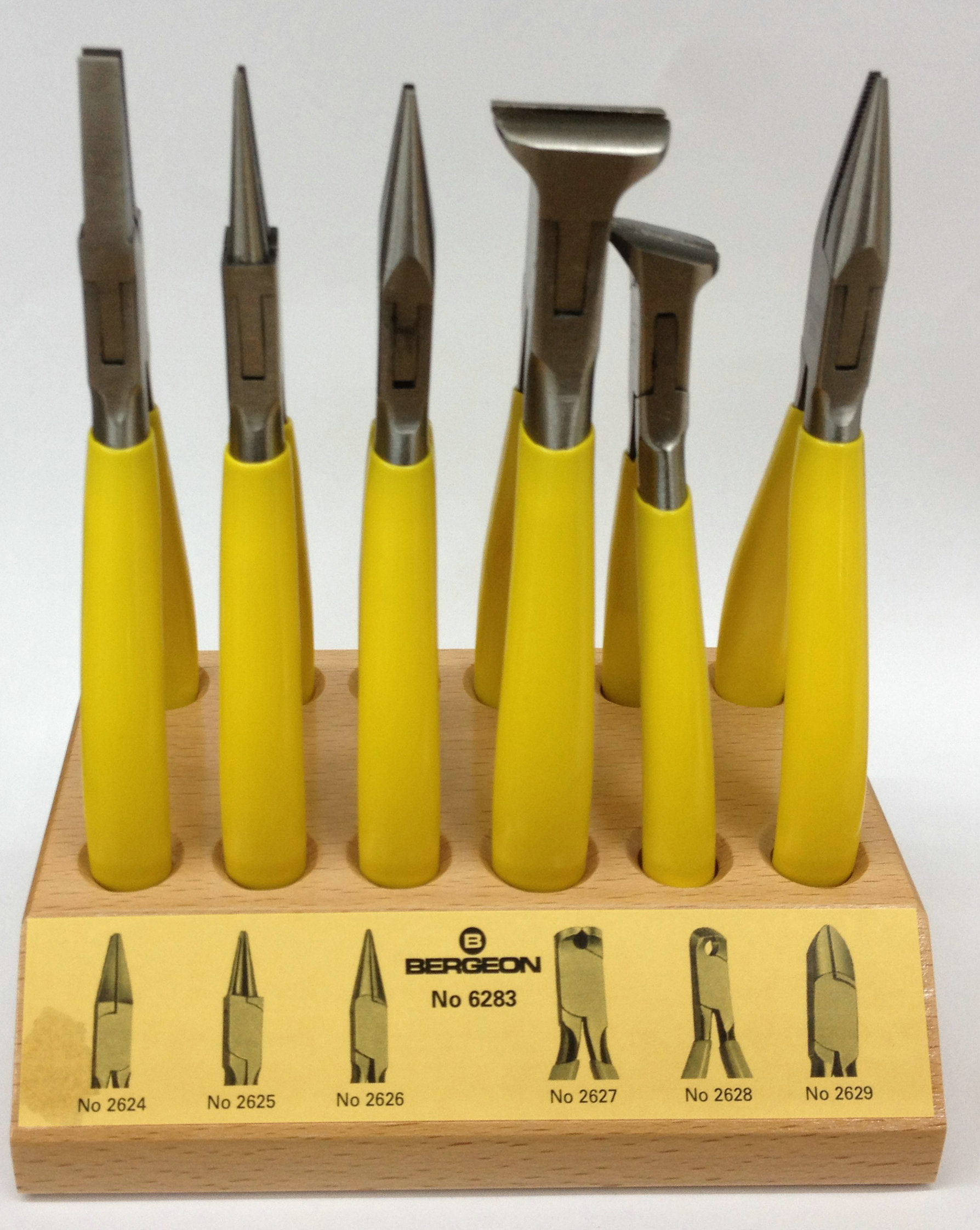 Watch repair tool Swiss imported bergeon 6283 pliers set 6 packs of various sizes and
