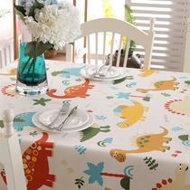 Cotton thick tablecloth personality cartoon dinosaur childrens room cover towel active coffee table tablecloth tablecloth home