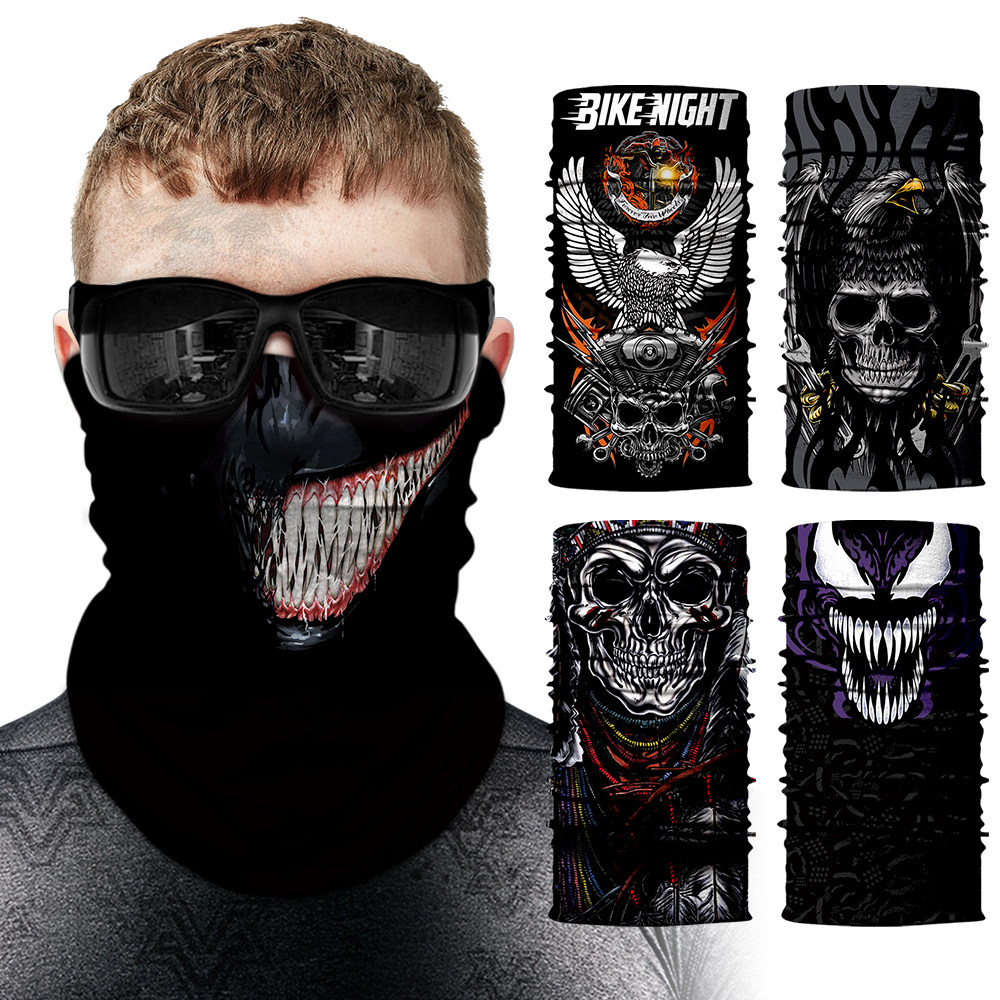 Harei riding magic headscarf venom with skull camouflay windproof sunscreen face towels with thin mask neck cover male and female