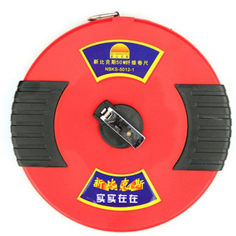 New Bix 50m 5012 metric fiber tape measure tape ruler disc ruler soft ruler technical quality leading