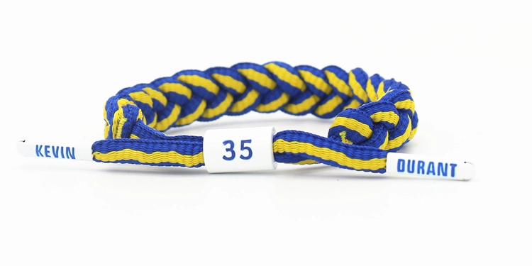 Vòng đeo tay bóng rổ Kobe Curry James Owen Harden Stars Lace Bracelet Thể thao Dây đeo cổ tay có thể điều chỉnh